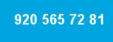 920 565 72 81 920 565 72 81
